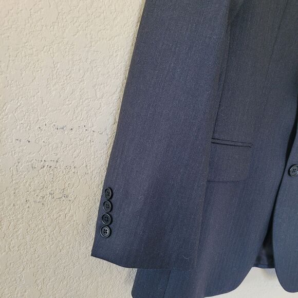 Brooks Brothers 346 Mens Wool Blend Blazer 38S Gray 2 Button Sport Coat Jacket - Picture 10 of 11
